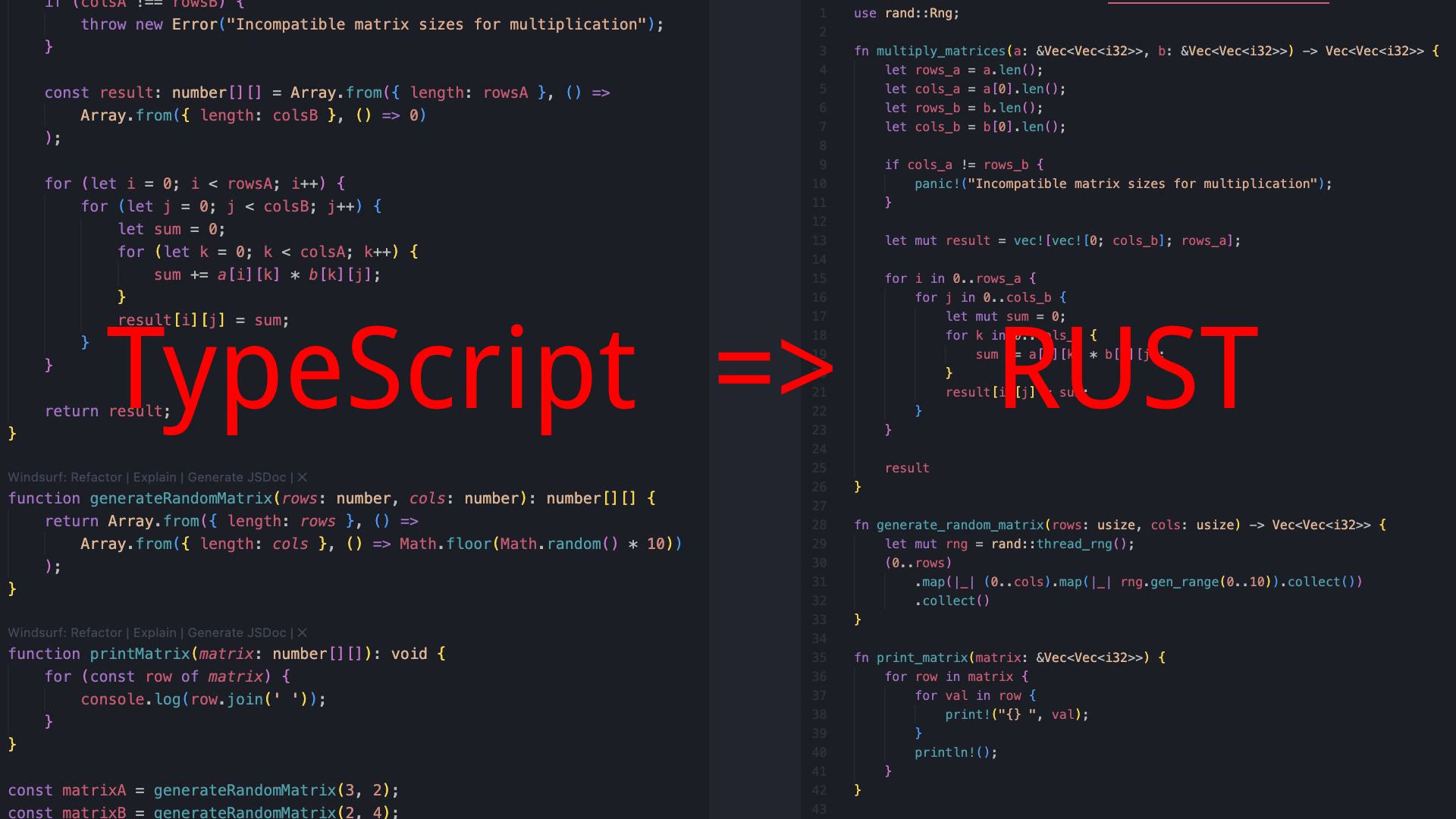 Transpiler (compiler) preview
